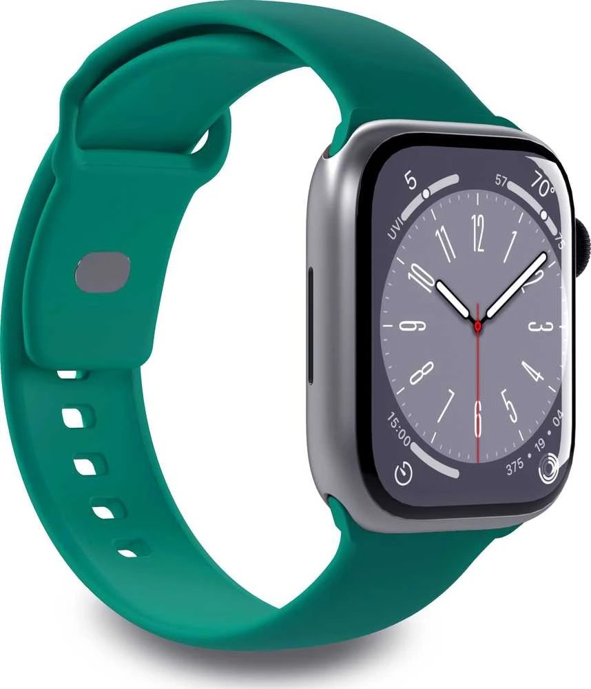 PURO ICON - elastingas dirželis, skirtas „Apple Watch“ 44/45/46/49 mm (S/M ir M/L) (žalias)
