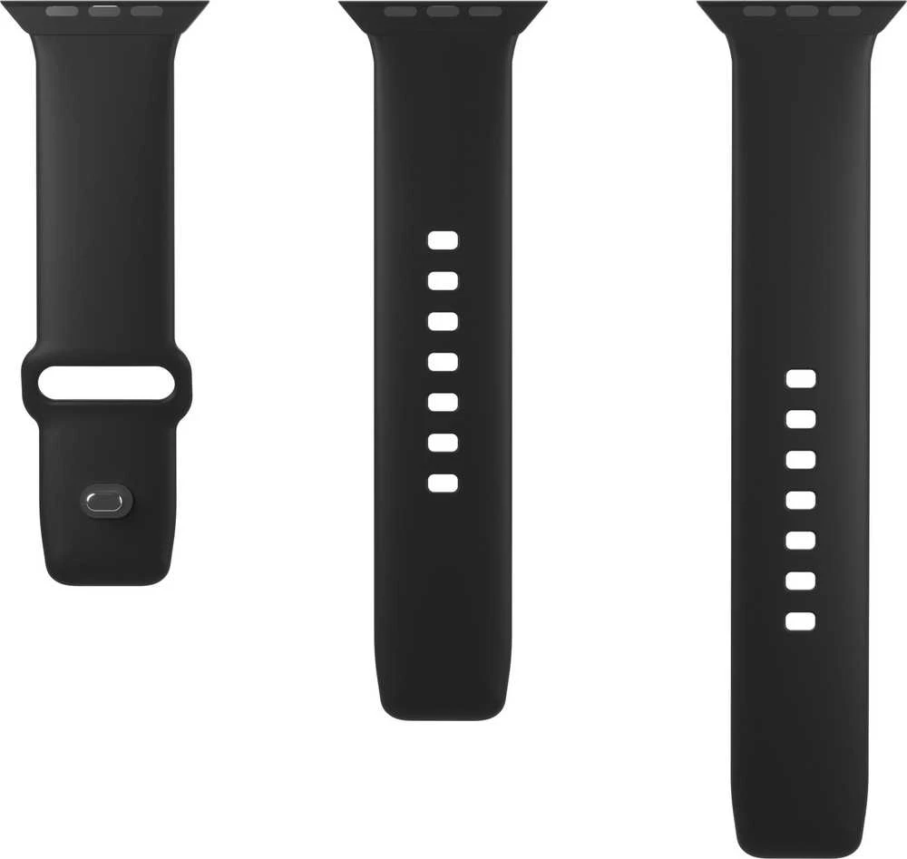 Puro Icon Silicone apyrankė skirta Apple Watch 42 / 44 / 45 / 49 mm – juodos spalvos (2 vnt)