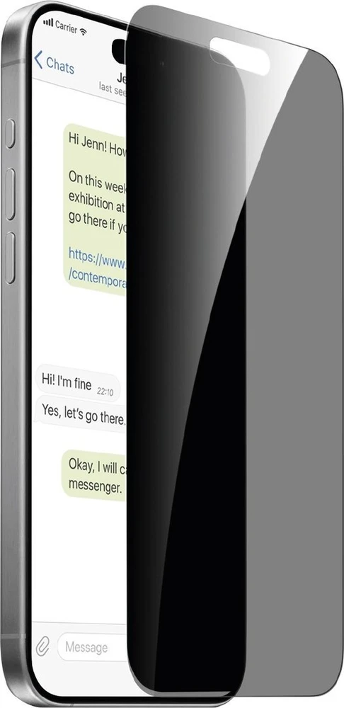 Puro Privacy Apsauginis stiklas Apple iPhone 16 Plus / iPhone 15 Plus