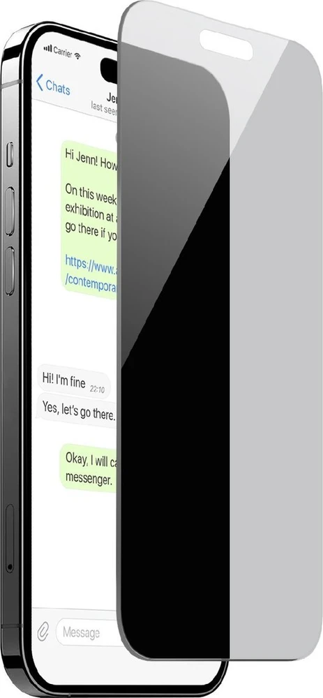 Puro Privacy Apsauginis stiklas Apple iPhone 16 Plus / iPhone 15 Plus