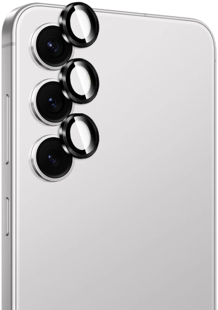 Puro apsauginis stiklas skirtas the rear camera skirtas Samsung Galaxy S26/S26 Plus – with a juodas frame