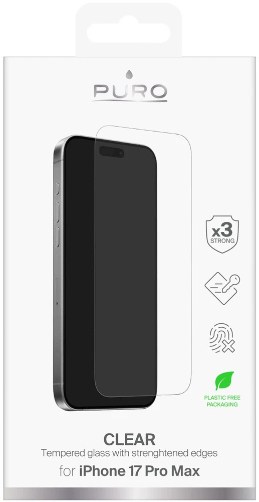 Puro Standard Apsauginis stiklas skirtas Apple iPhone 17 Pro Max
