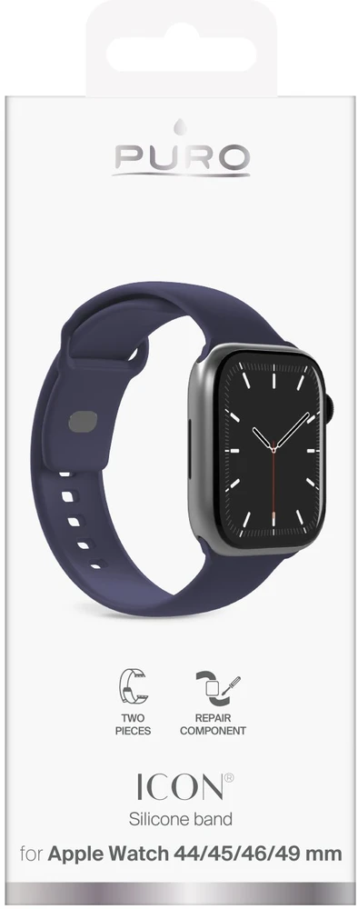 Puro „Icon“ dirželis, skirtas „Apple Watch“ 44/45/46/49 mm – tamsiai mėlyna Mėlyna