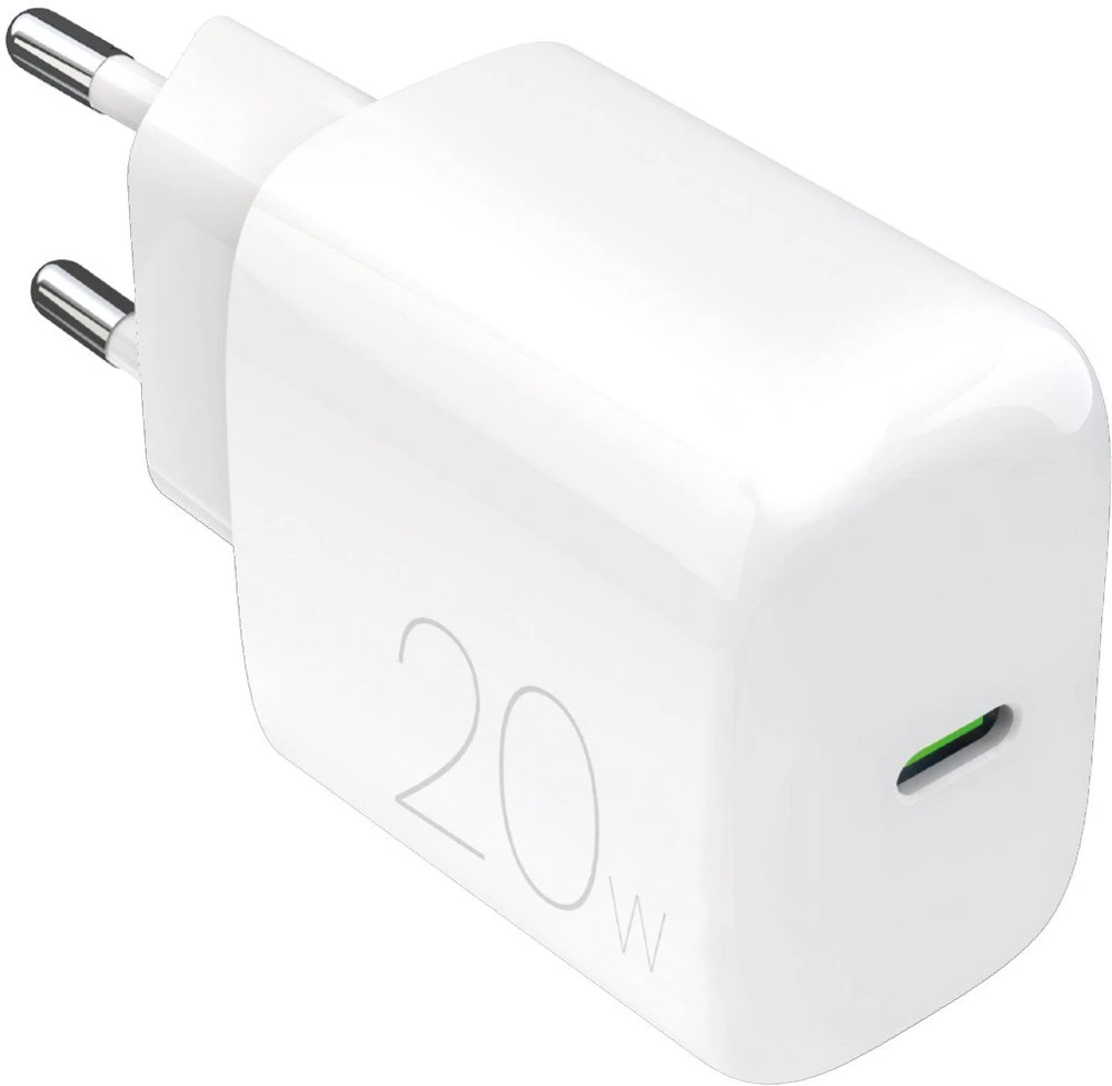 Puro PROLITE 20W USB-C laidinis įkroviklis – baltos spalvos