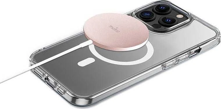 Nezatříděno Puro Elektrik Puro magnetinė belaidė indukcinė įkrovimo stotis USB-C, suderinama su MagSafe, 1 m, rožinė