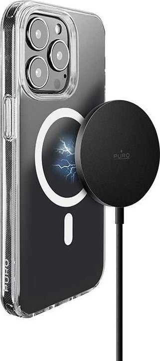 Puro Elektrik Puro Magnetico belaidis įkroviklis su MagSafe 1m – juodos spalvos