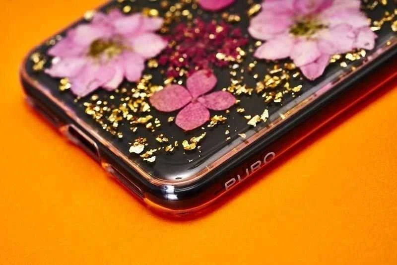 PURO Glam Hippie Chic Cover - dėklas skirtas Apple iPhone XR real žalias flower petals