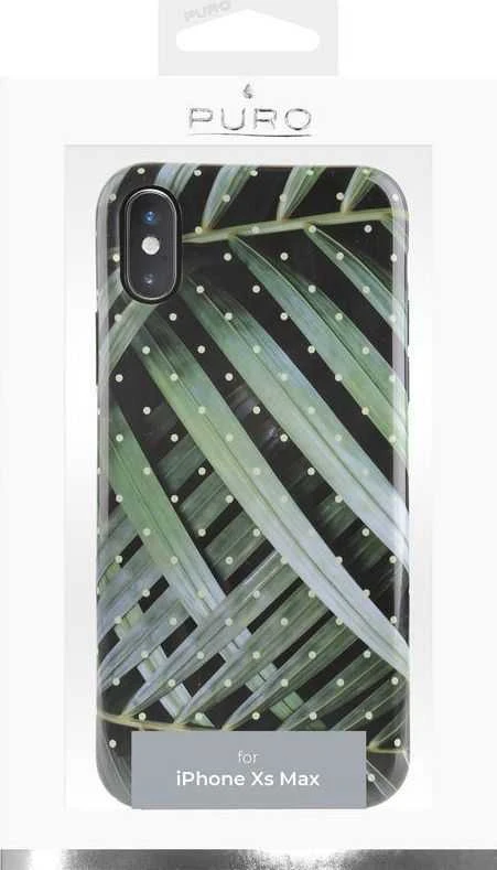 PURO Glam Tropical Leaves - dėklas skirtas Apple iPhone Xs Max Brilliant Leaves