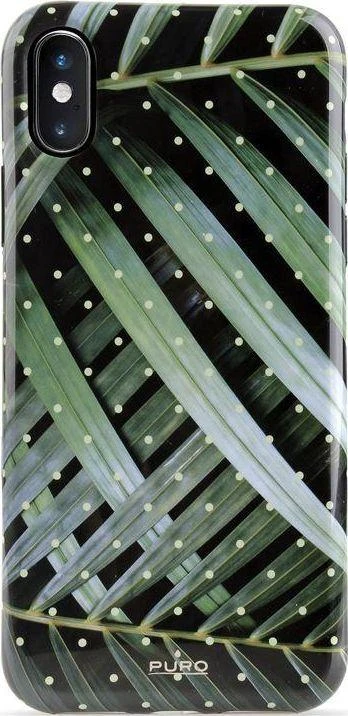 PURO Glam Tropical Leaves - dėklas skirtas Apple iPhone Xs Max Brilliant Leaves