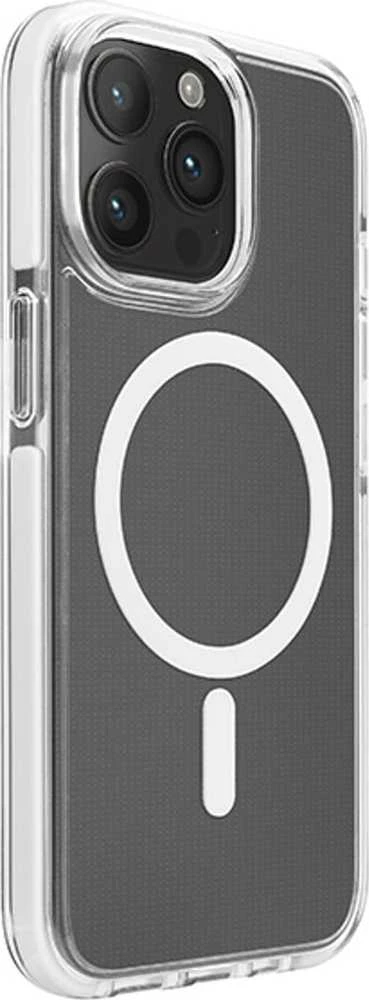 SBS Puro Cover in PC+TPU+TPE with integrated magnets "LITE MAG PRO" Apple iPhone 15 Pro, dėklas telefonui baltos spalvos