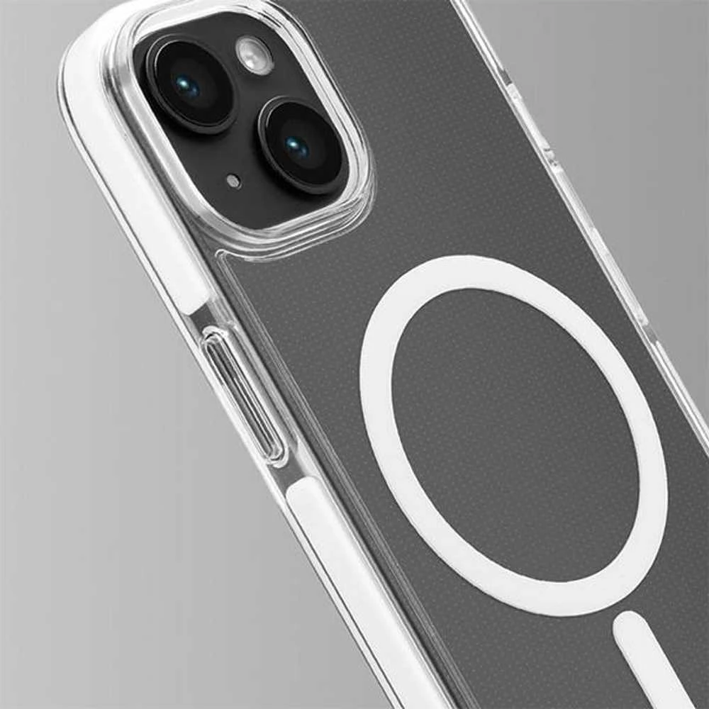 Puro Lite Mag Pro MagSafe Silikoninis Apple iPhone 15 – dėklas telefonui skaidrus