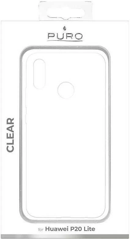 PURO permatomas užvalkalas – dėklas Huawei P20 Lite 2018 5,8 colio, skaidrus