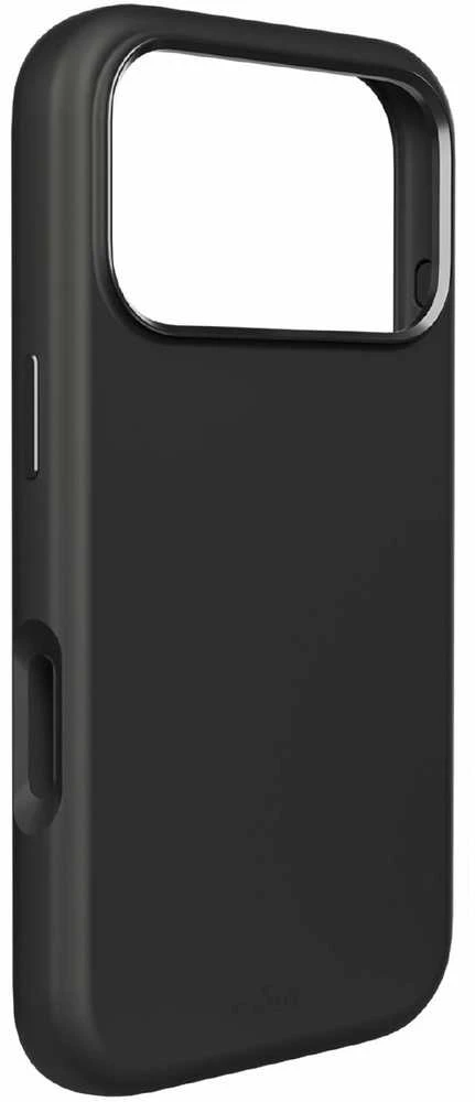 Puro Pure Icon Mag Pro Liquid Silicone dėklas skirtas Apple iPhone 17 Pro, MagSafe Compatible, with Camera Protection and Aluminum Mygtukai – juodos spalvos
