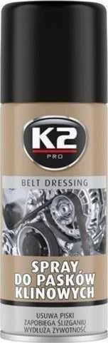 K2 Tepalas diržams 400ml purškiamas