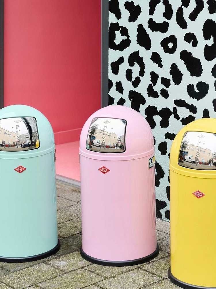 Wesco Šiukšliadėžė miętowy 22l Pushboy Junior -