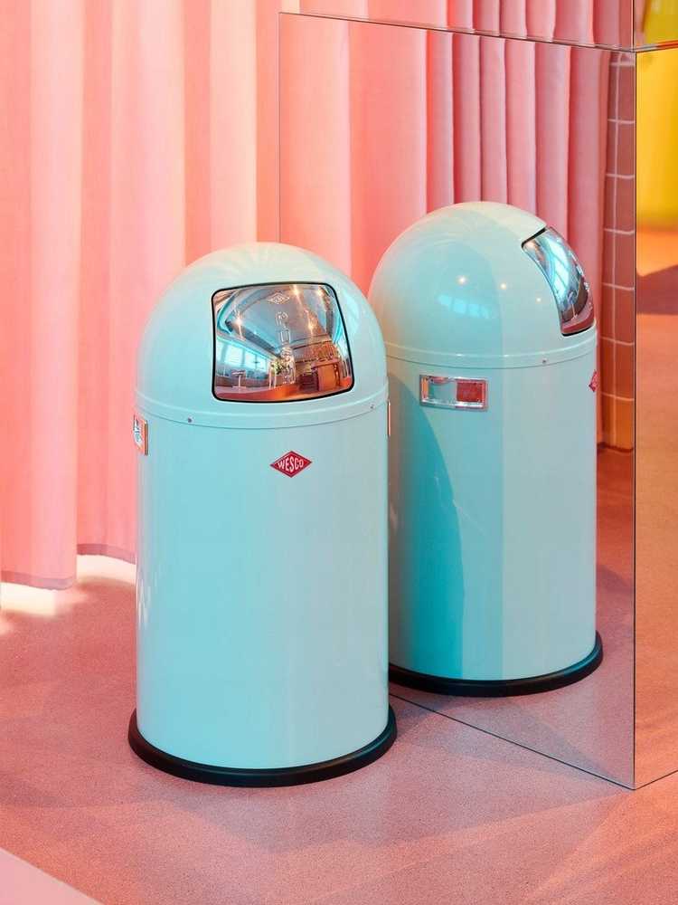 Wesco Šiukšliadėžė miętowy 22l Pushboy Junior -