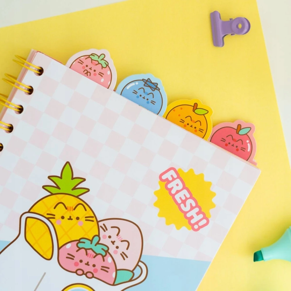 Pusheen - užrašų knygelė / bloknotas A5 iš vaisių kolekcijos