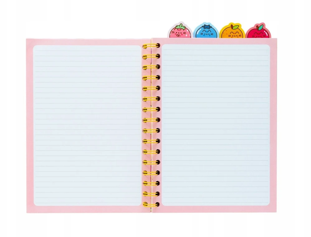 Pusheen - užrašų knygelė / bloknotas A5 iš vaisių kolekcijos