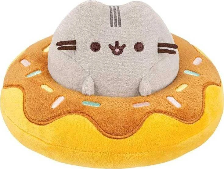 Pusheen - Pliušinis Pusheen talismanas šokoladiniame spurgos formos žaisliuke, 21 x 13 cm