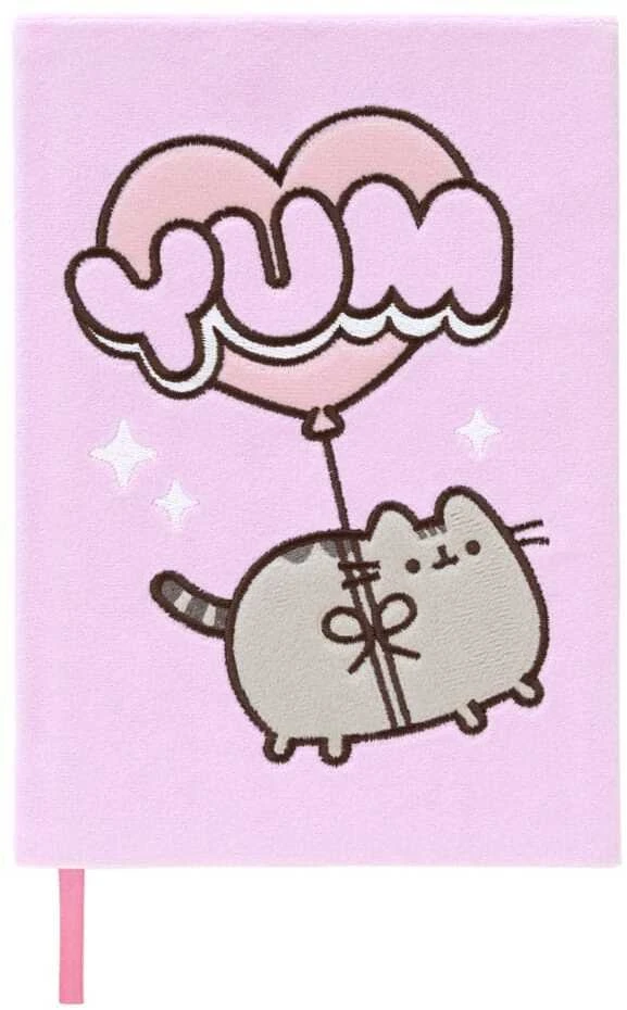 Pusheen - pliušinis užrašų knygelė / bloknotas A5 iš „Moments“ kolekcijos