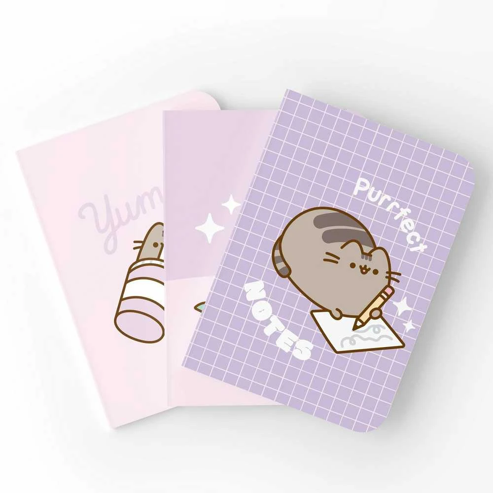 Pusheen - A5 formato užrašų knygelių rinkinys iš „Moments“ kolekcijos (3 vnt.)