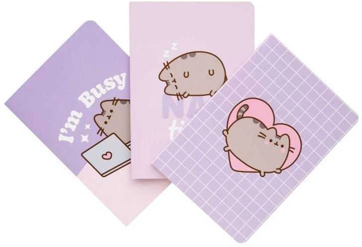 Pusheen - A6 formato užrašų knygelių rinkinys iš „Moments“ kolekcijos (3 vnt.)