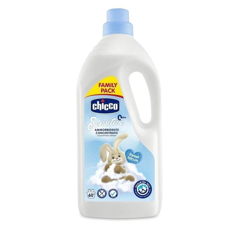 Chicco kūdikių drabužių minkštiklis ir audinių skalavimo priemonė 0 mėn.+ saldus talkas 1,5 l