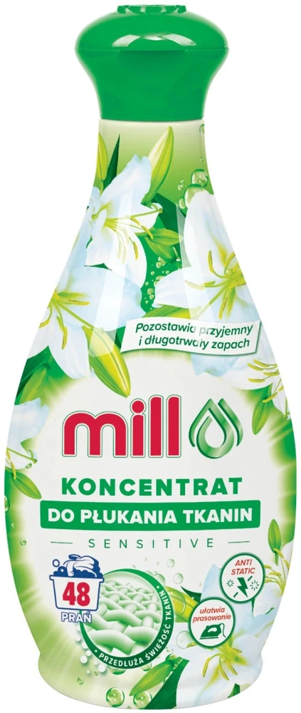 Madonis MILL Audinių minkštiklio koncentratas SENSITIVE 1,3 l, 48 skalavimai