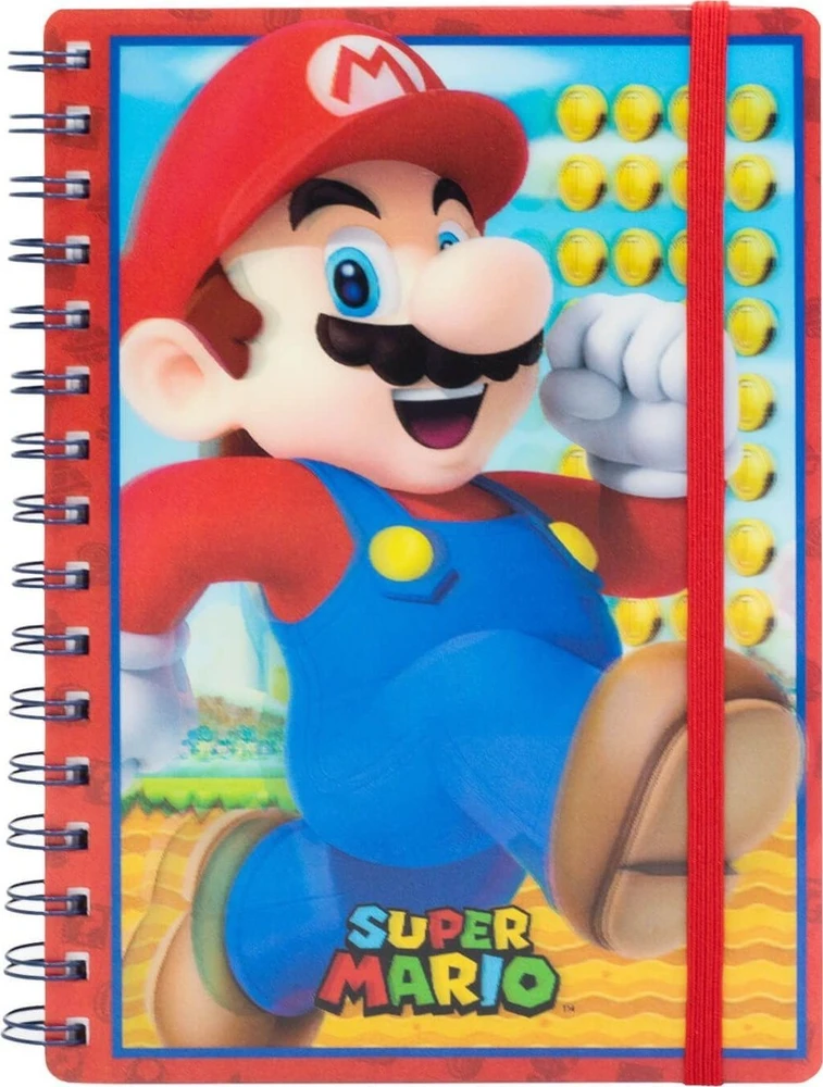 Pyramid SĄSIUVINIS A5 SUPER MARIO SU 3D VIRŠELIU