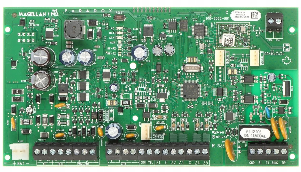 SIGNALIZACIJOS CENTRALĖS PLOKŠTĖ MG5050+-B6A PARADOX