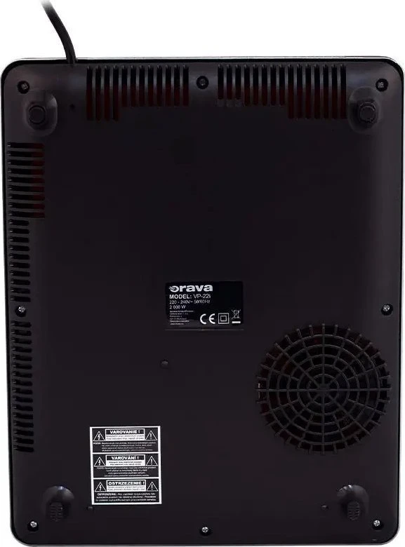 Orava VP-22i indukcinė kaitlentė, 2000 W, 9 pasirenkami lygiai, LED ekranas, 50 dB, laikmatis, skaitmeninis valdymas, juoda