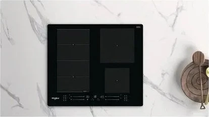 WHIRLPOOL indukcinė kaitlentė WF S7560 NE 60 cm, 1 FlexiSlide, Booster, Juodas