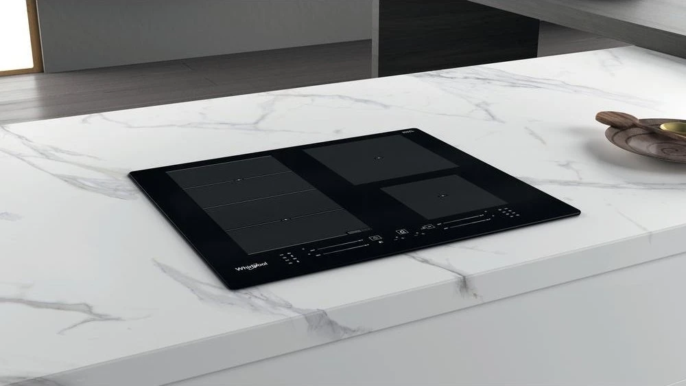 WHIRLPOOL indukcinė kaitlentė WF S7560 NE 60 cm, 1 FlexiSlide, Booster, Juodas
