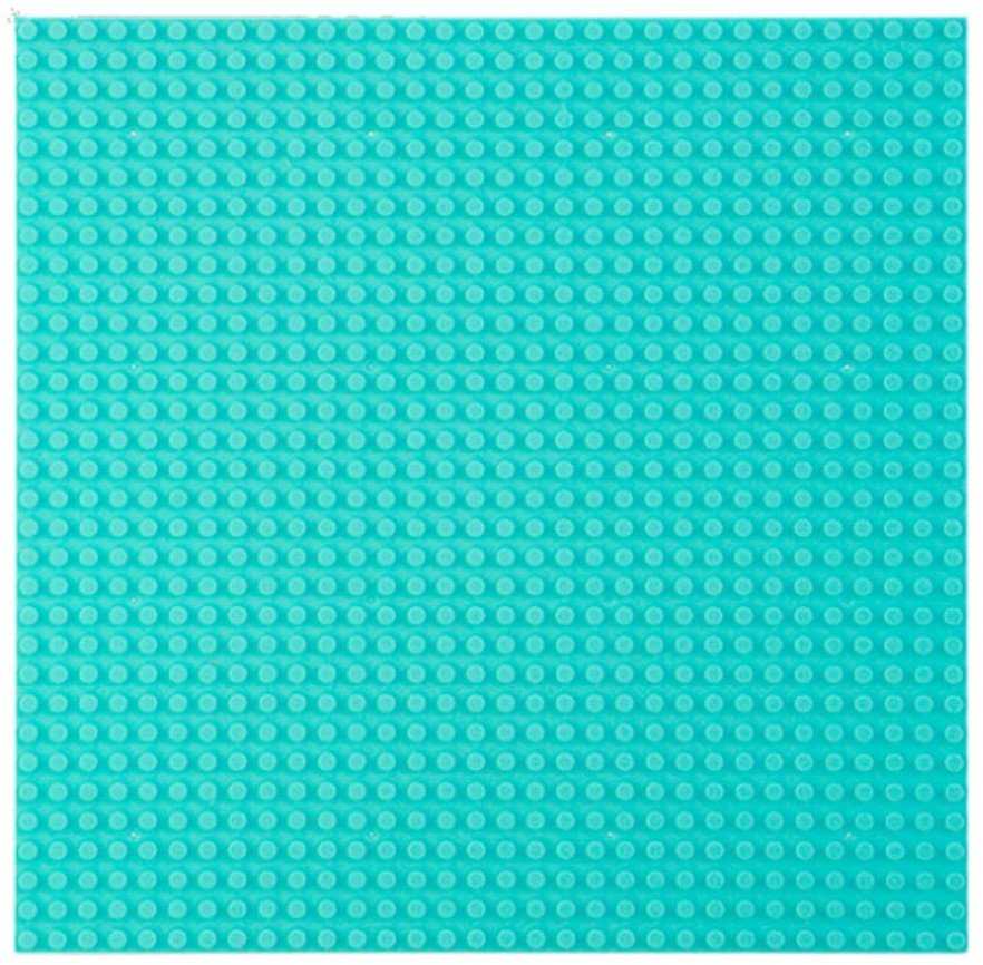 Lean Toys Konstruktoriaus plokštė - pagrindas šviesiai mėlyna 40x40 cm