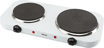 Tristar | Laisvai pastatoma stalo kaitlentė | KP-6245 | Degiklių / virimo zonų skaičius: 2 | Rotacinė | Elektrinė | Baltas