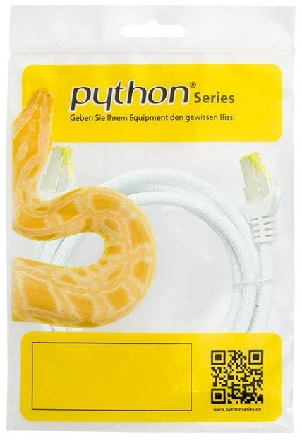 Nezatříděno PYTHON Python 8070PY-030W Baltas tinklo kabelis 3 m Cat7 S/FTP (S-STP)