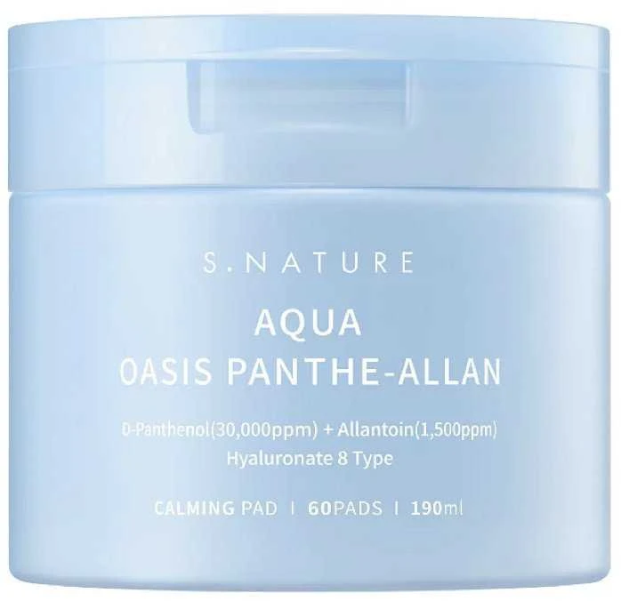 Pyunkang S.NATURE_Aqua Oasis Panthe-Allan Calming Pad łagodzące płatki do twarzy 60szt