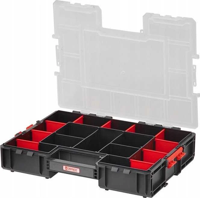 Qbrick System Organizer 400 atidarytas su vidinėmis pertvaromis
