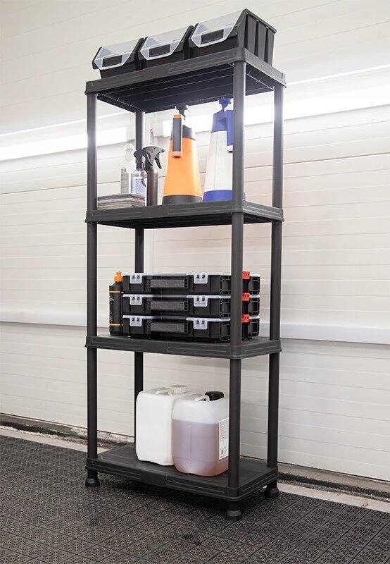 Werkstattregal aus Kunststoff Qbrick Regular Shelving System 60/30x4