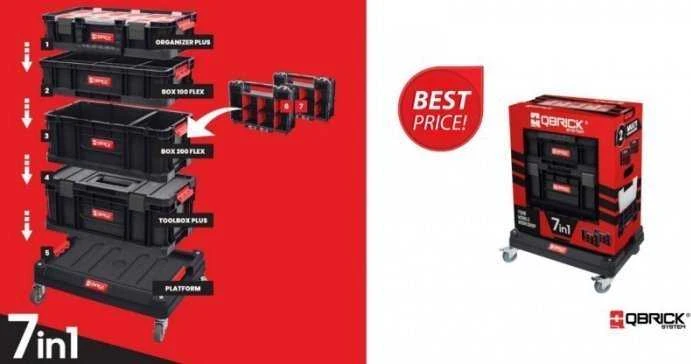 Q-Brick Įrankių dėžių komplektas Qbrick Z252603PG002