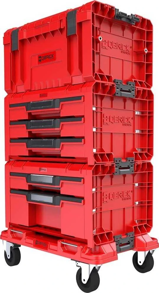 Q-Brick įrankių spintelė System PRO Red Ultra HD SET 4 Z258360PG003