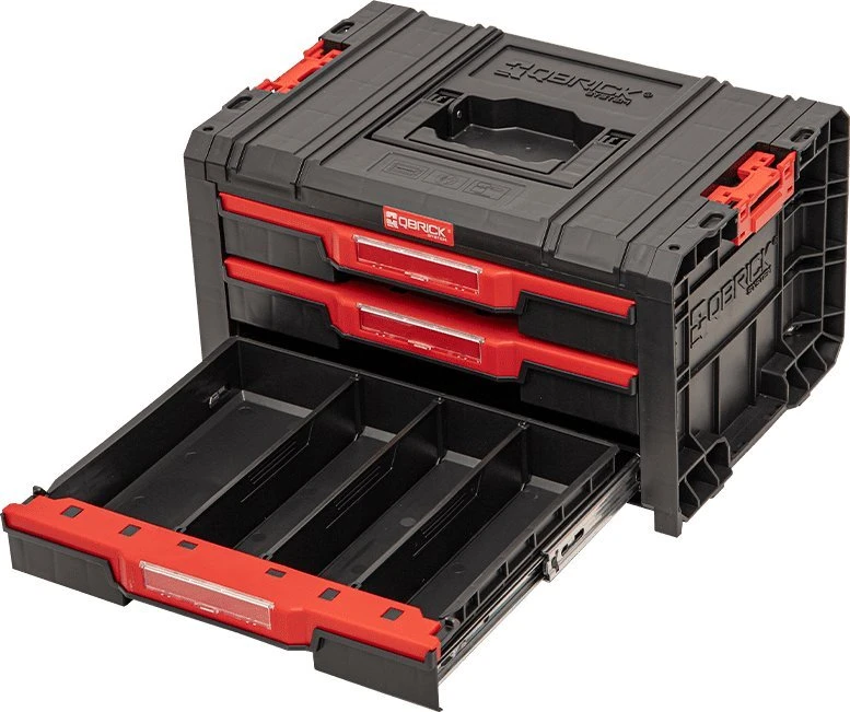 Q-Brick Įrankių dėžė Qbrick SKRQPROD3B2CZAPG003; su 3 stalčiais