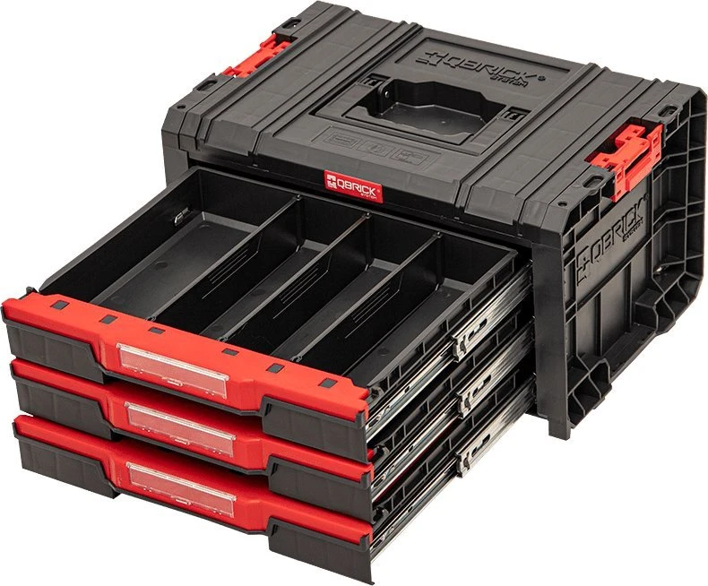 Q-Brick Įrankių dėžė Qbrick SKRQPROD3B2CZAPG003; su 3 stalčiais
