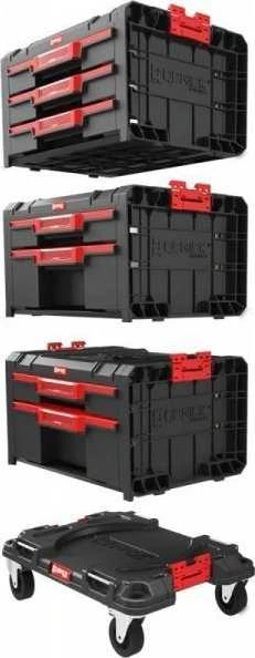 Q-Brick Įrankių dėžių komplektas Qbrick PRO WORKSHOP SET 1 2.0