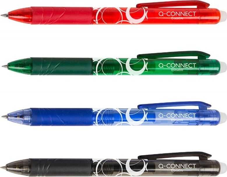 Q-Connect Rašiklis su trintuku, 1mm, žalias
