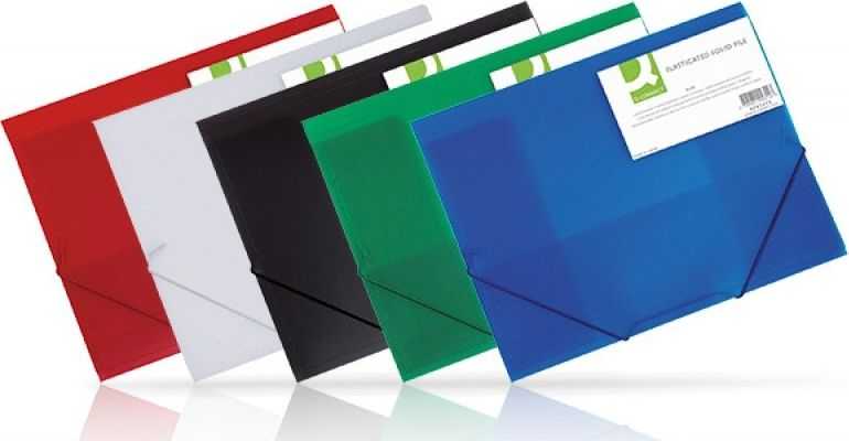 Q-Connect Aplankas PP su guma A4 transparent mėlynas