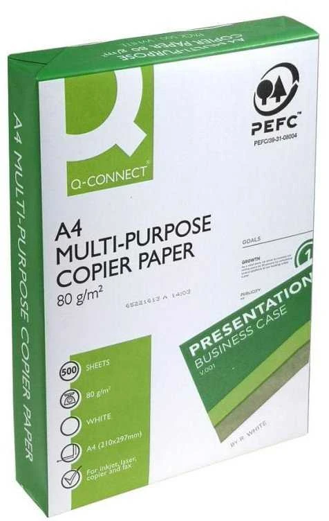 Q-Connect COPY popierius, 80g/m2, baltumas 146, A4, C klasė, 500 lapų pluoštas