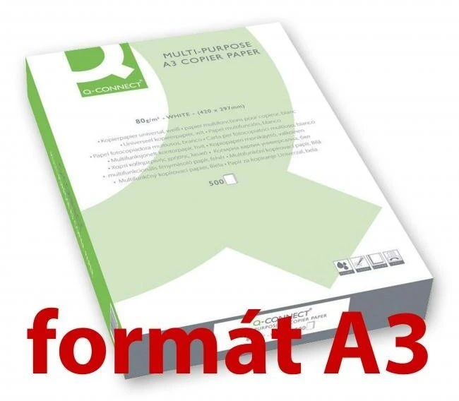 Q-Connect Kopijavimo popierius A3 80 g 2500 lapų