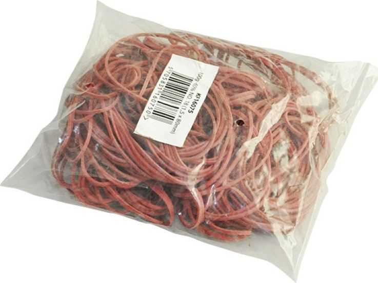Q-Connect Gumytės 100g, 50mm, raudonos