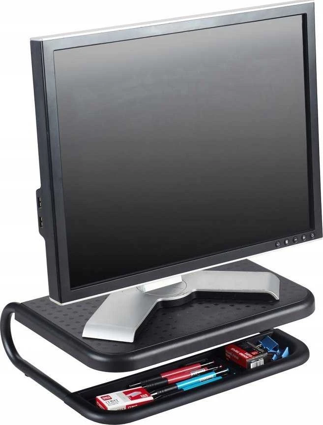 Laikiklis Q-Connect Q-Connect monitoriaus stovas, 38x29,5 cm, reguliuojamas aukštis, juodas